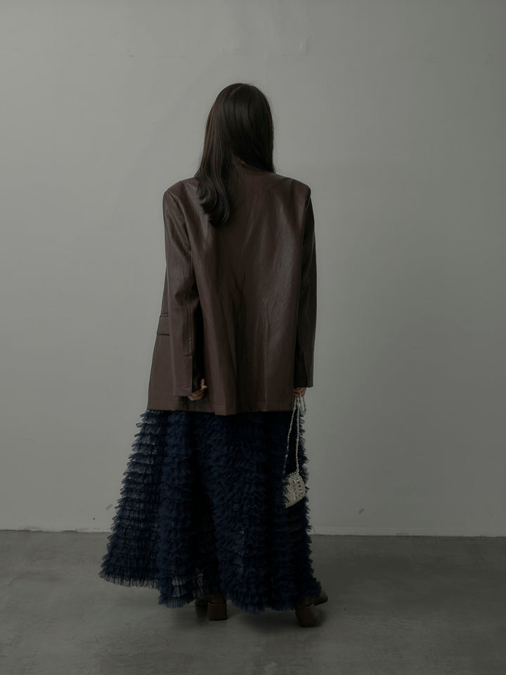 ドラマチックフリルチュールスカート