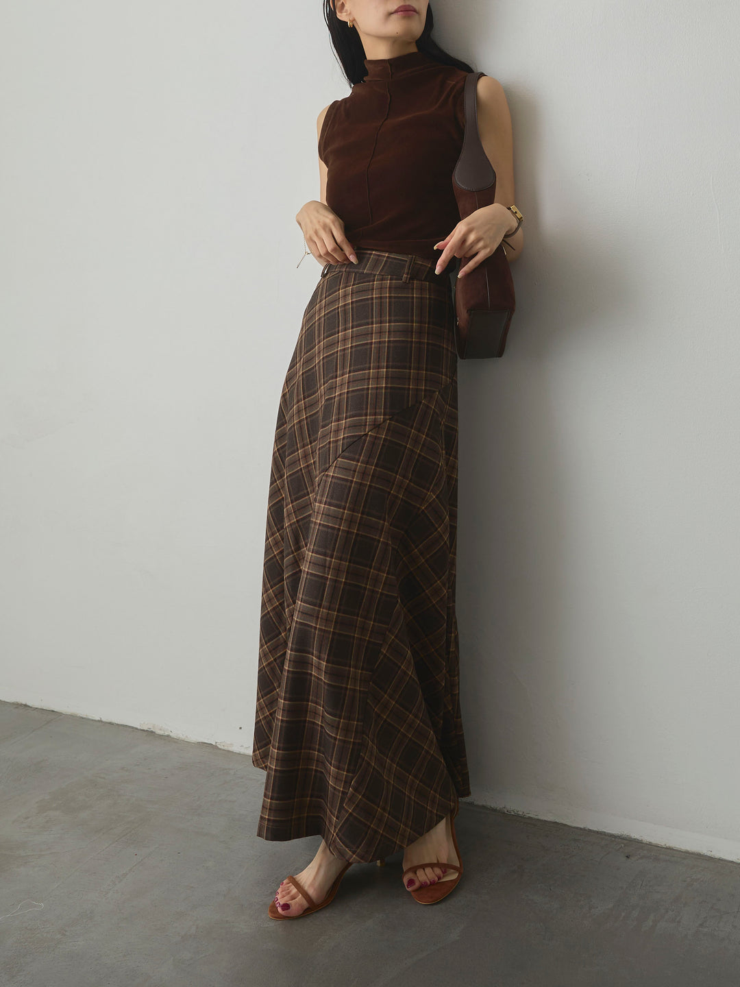 [予約]クラシカルチェックパネルスカート