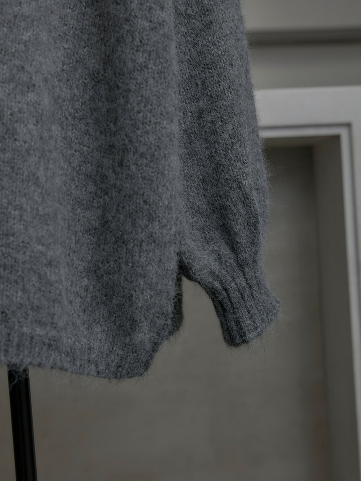 モヘアライクオーバーニットカーディガン