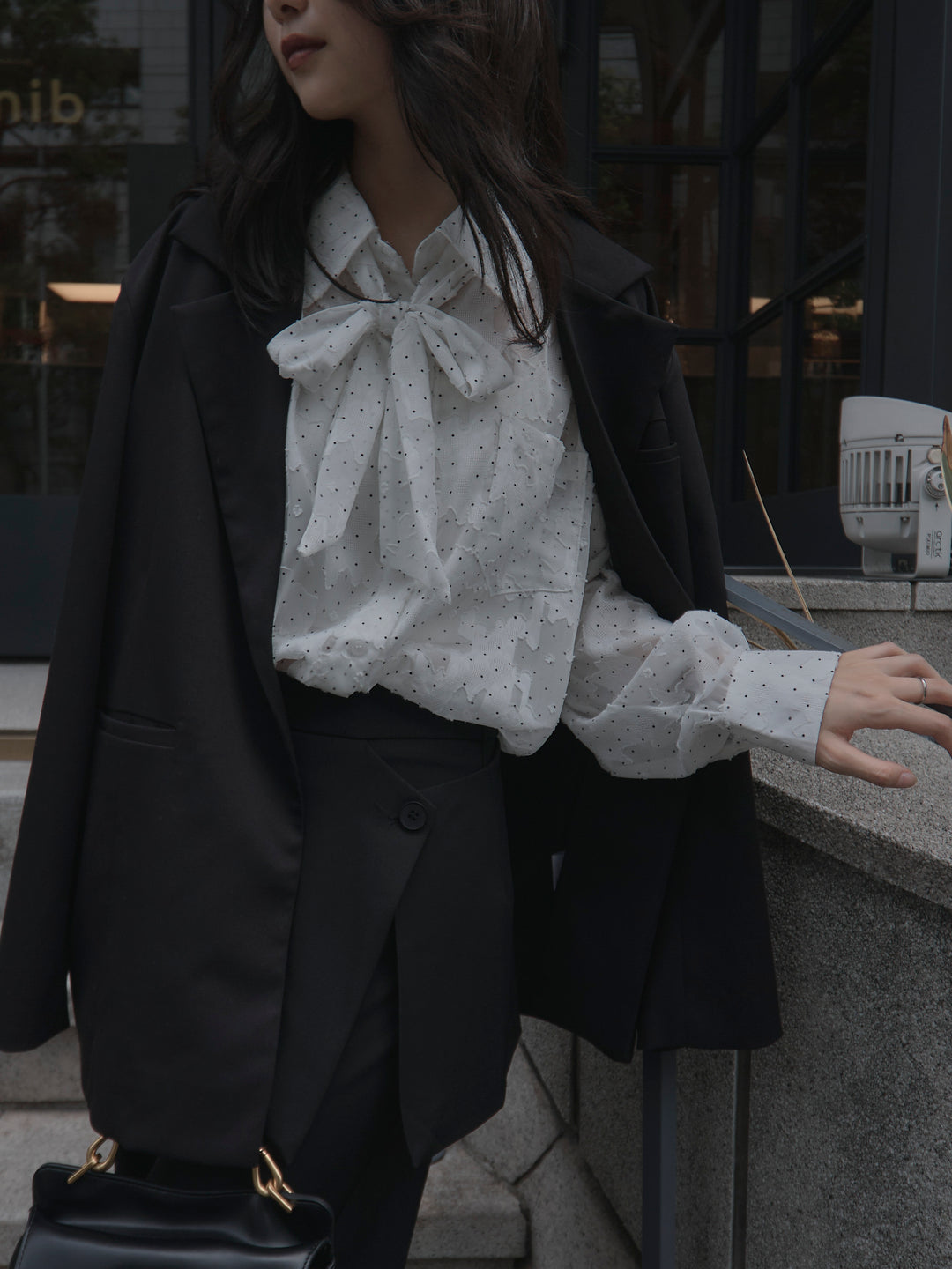 [予約]シアージャガードドットシャツ