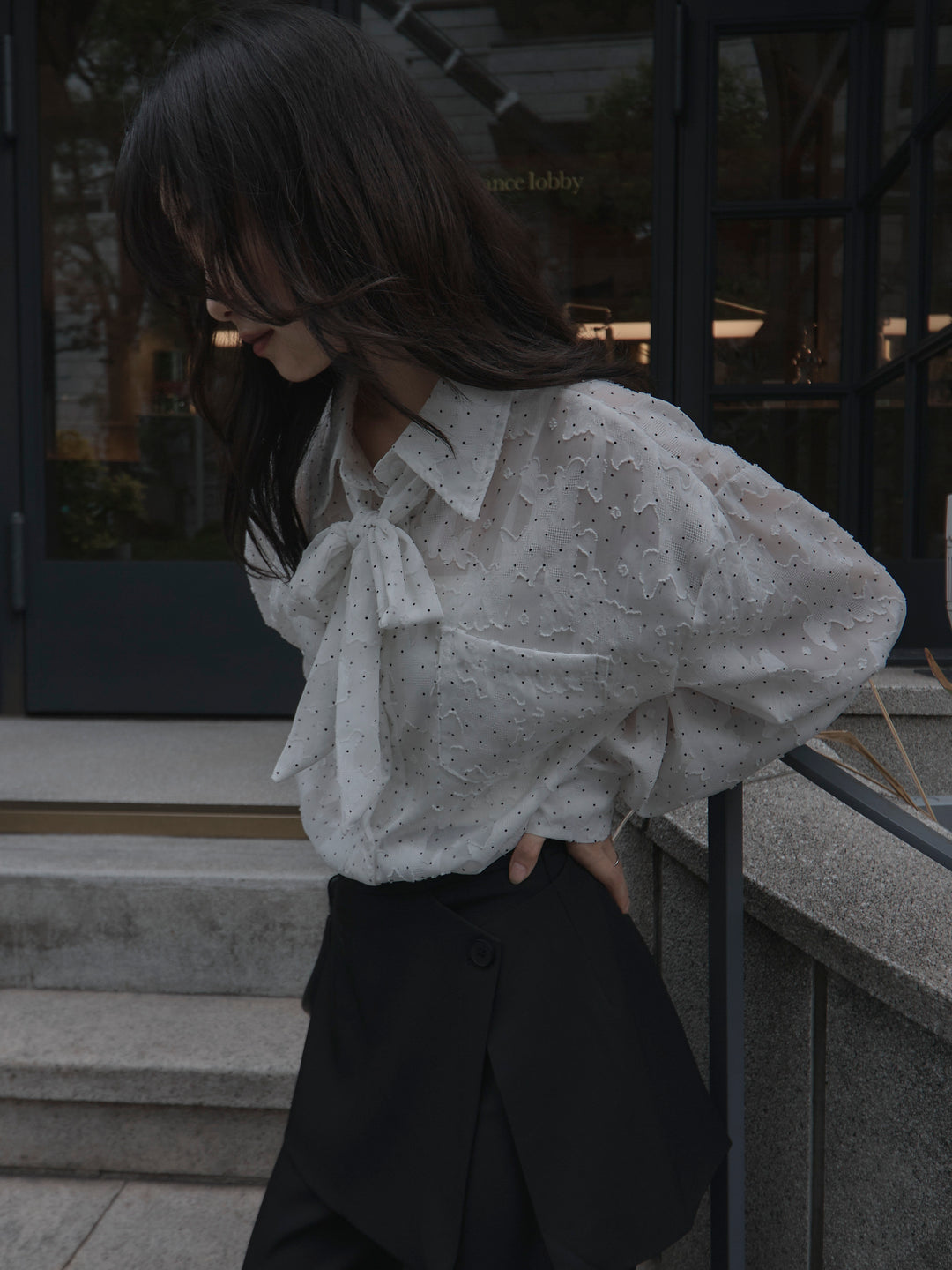 [予約]シアージャガードドットシャツ