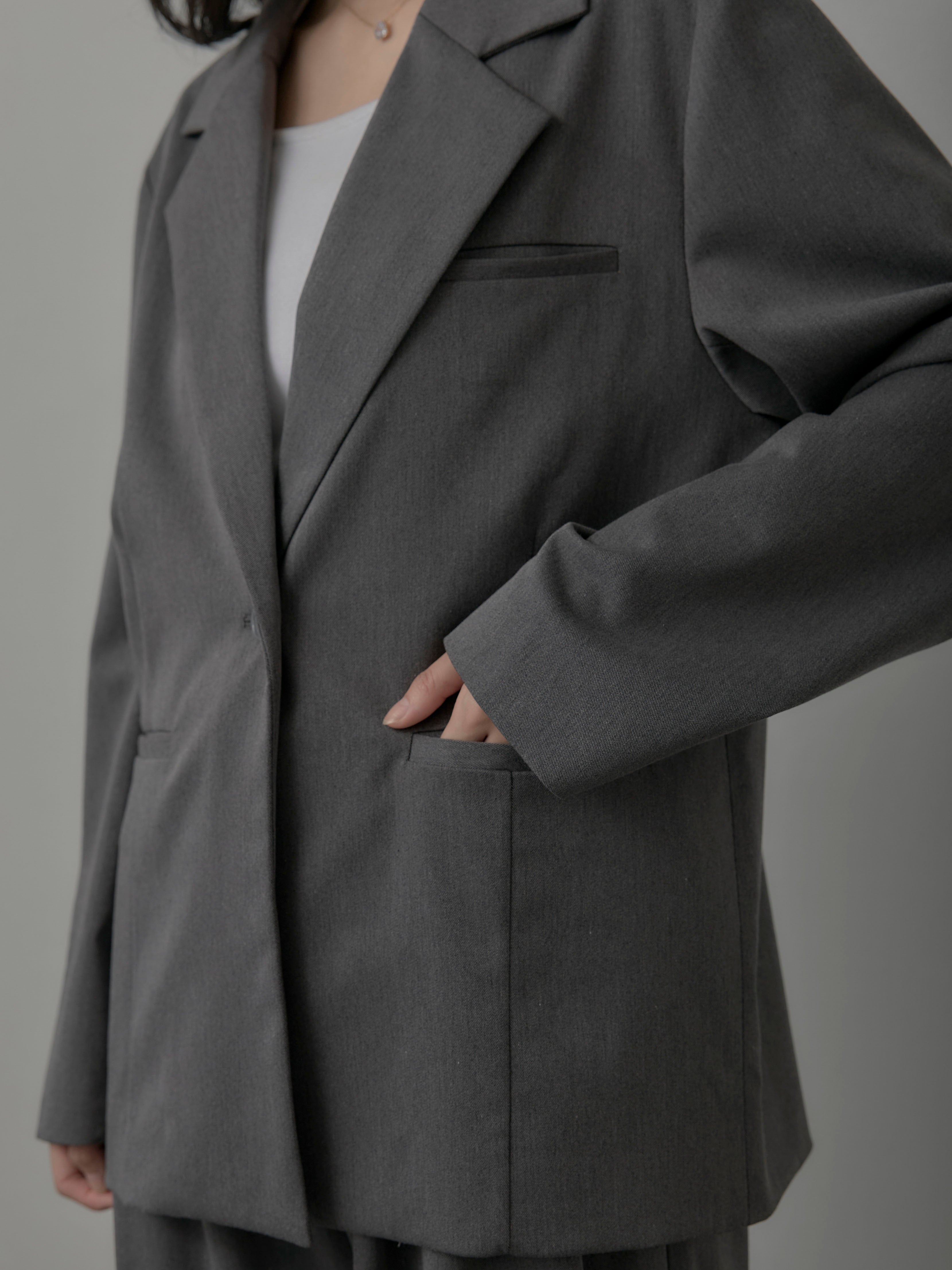 Essential】ボックスシルエットテーラードジャケット – nairo