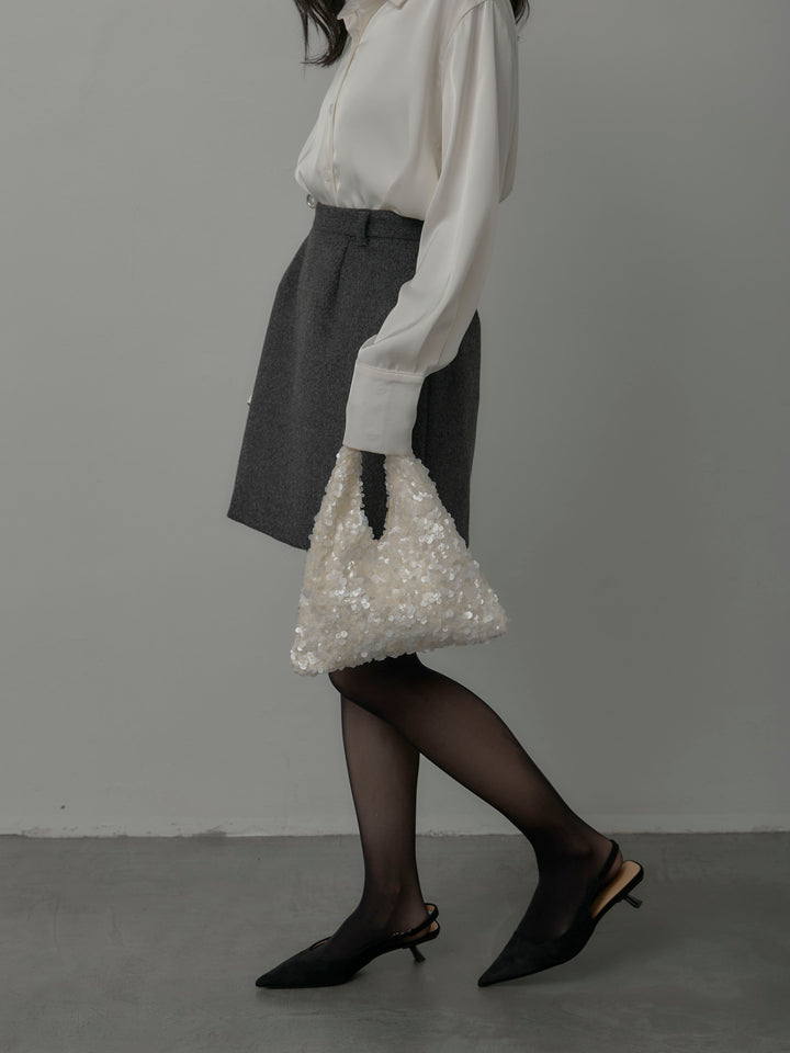 【Essential】ウールタッチミニスカート