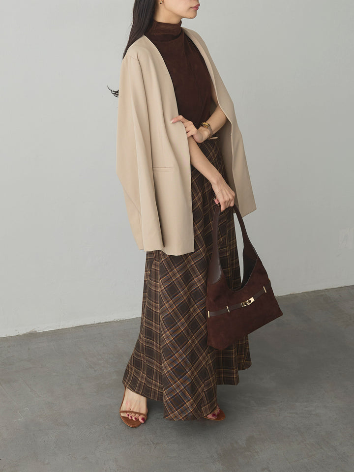 [予約]クラシカルチェックパネルスカート