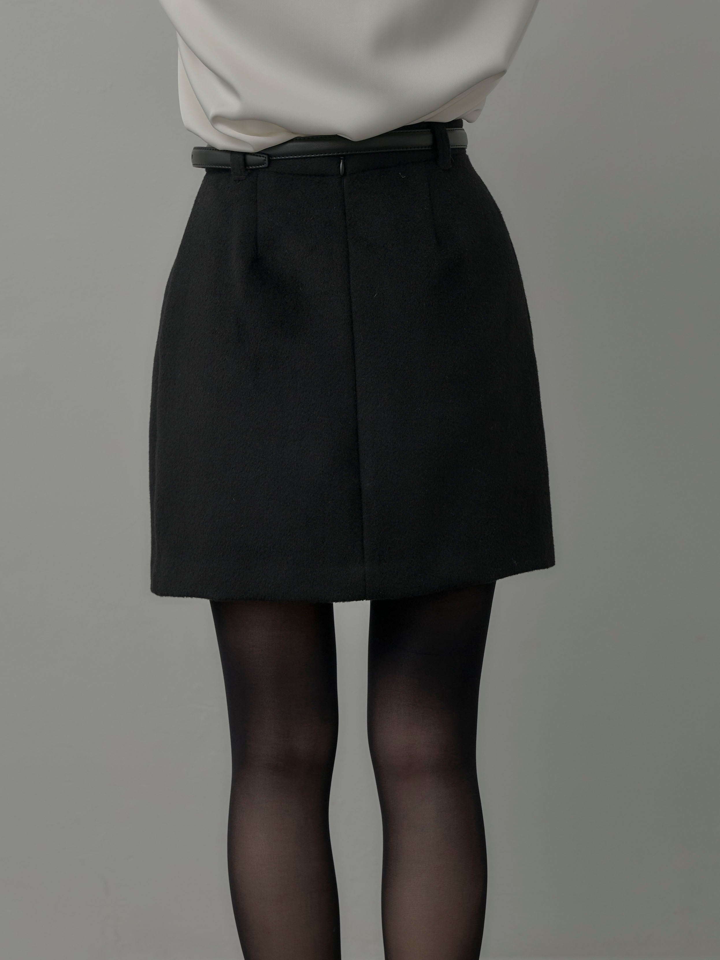 Essential】ウールタッチミニスカート – nairo