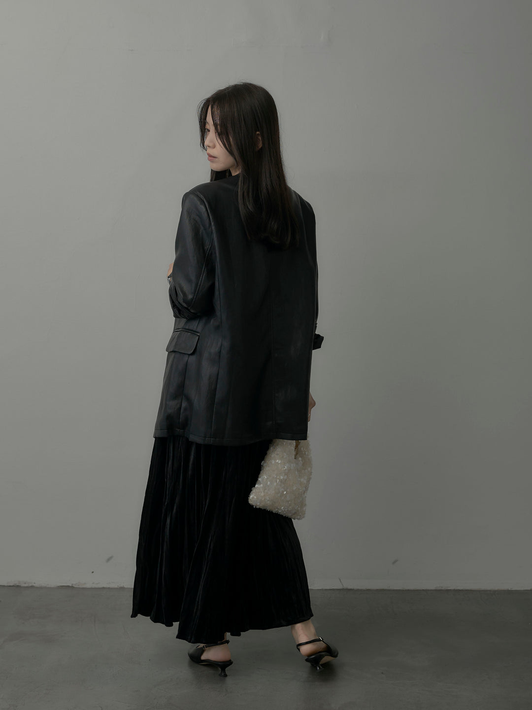 ベロアワッシャープリーツスカート