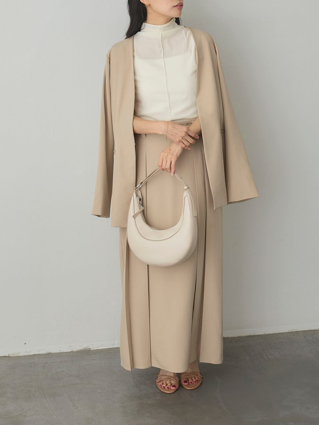 [予約]メッシュベロアノースリーブトップス