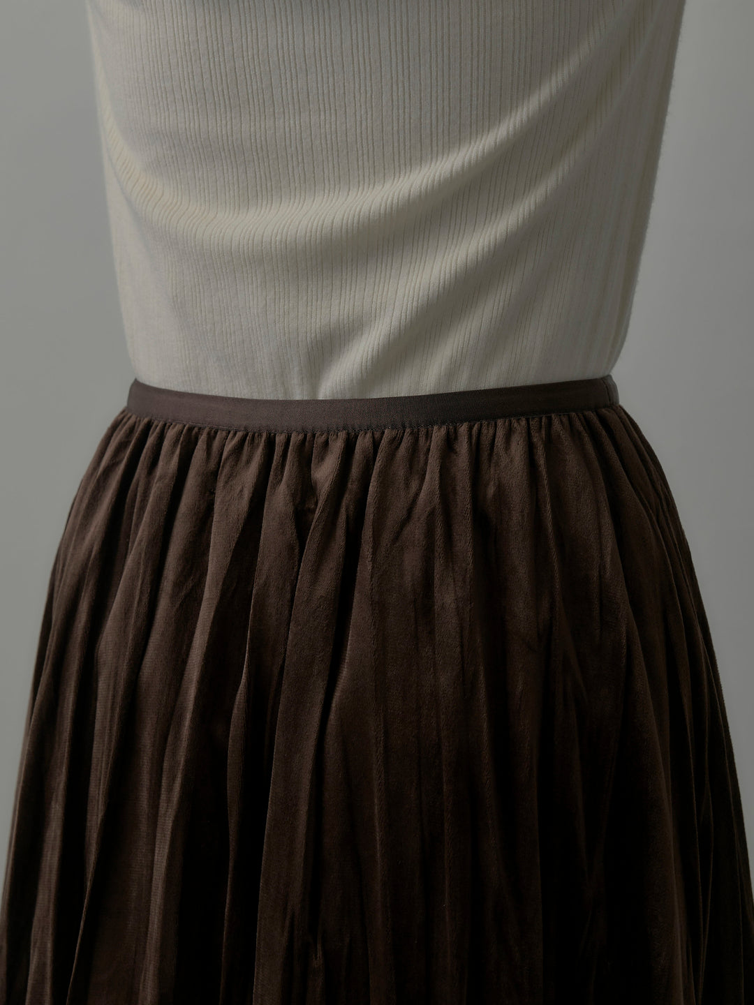 ベロアワッシャープリーツスカート