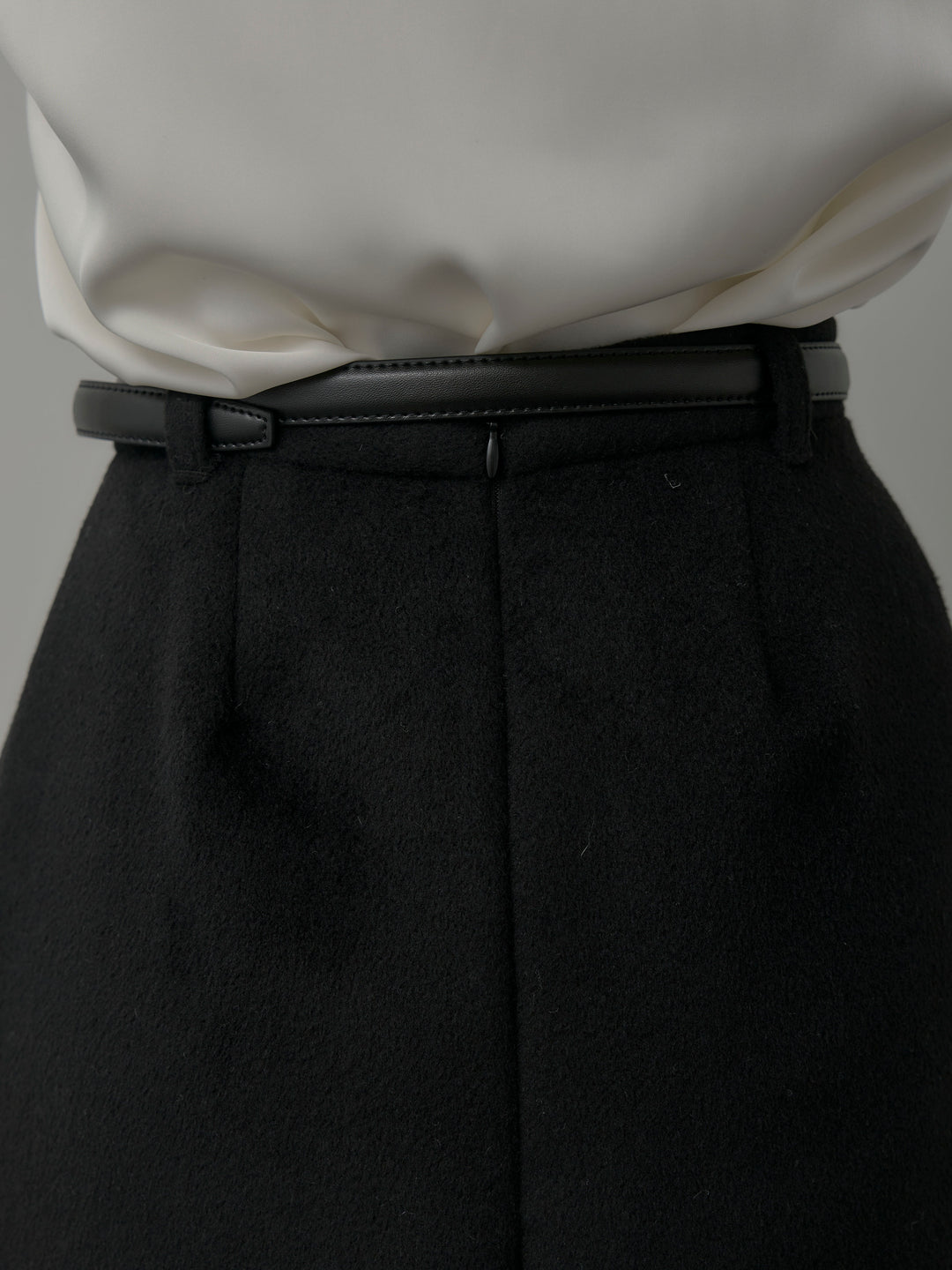 【Essential】ウールタッチミニスカート