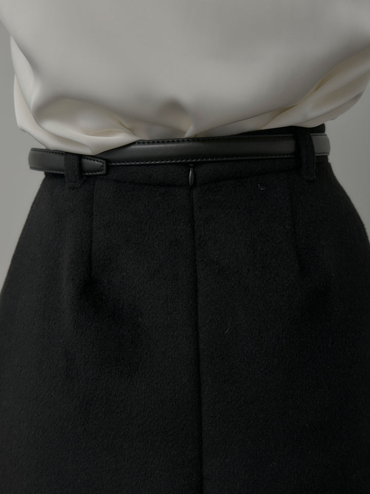 【Essential】ウールタッチミニスカート