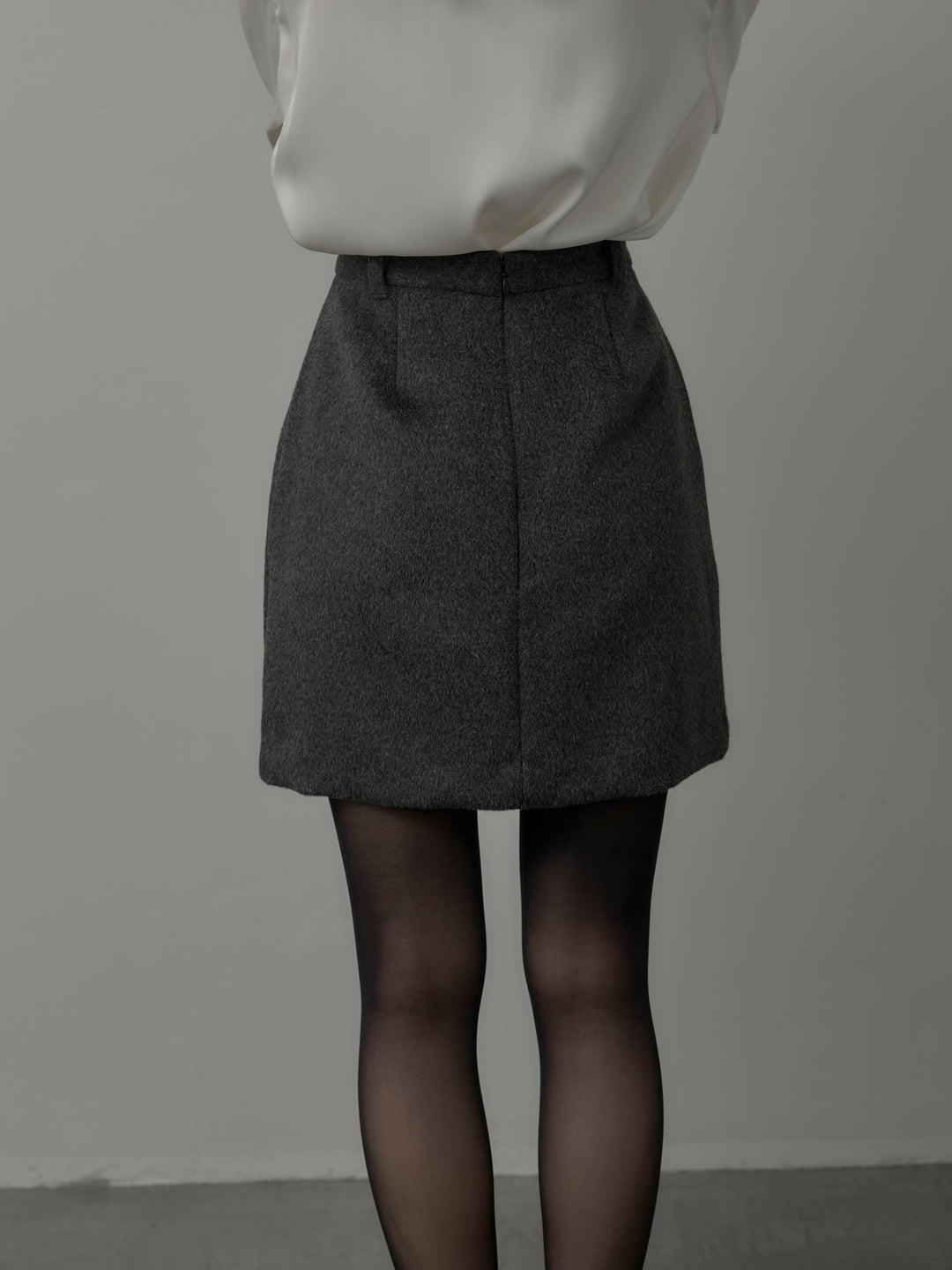 【Essential】ウールタッチミニスカート