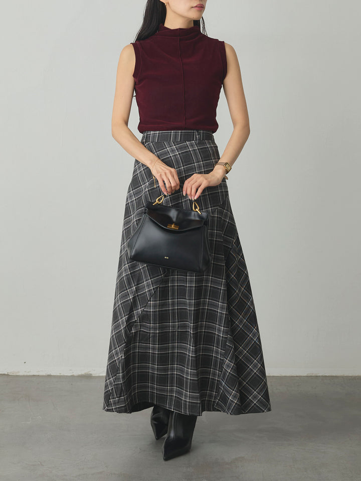 [予約]メッシュベロアノースリーブトップス