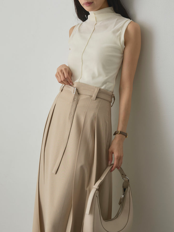 [予約]メッシュベロアノースリーブトップス