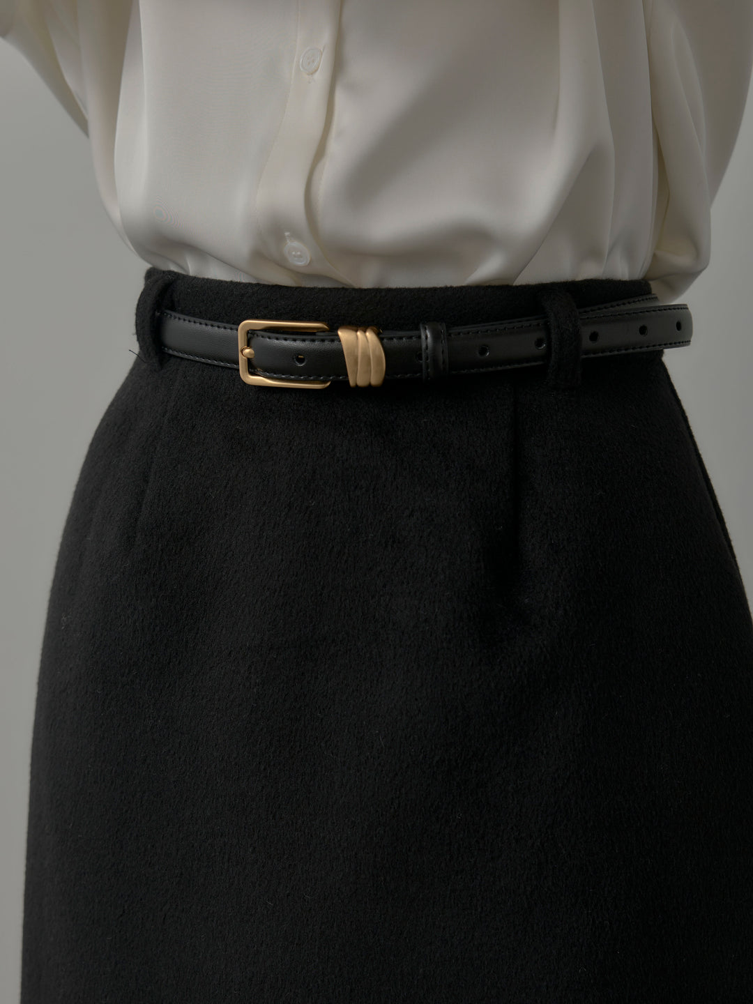 【Essential】ウールタッチミニスカート