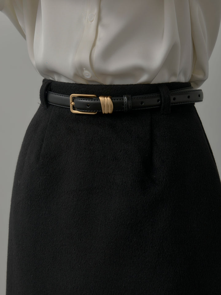 【Essential】ウールタッチミニスカート