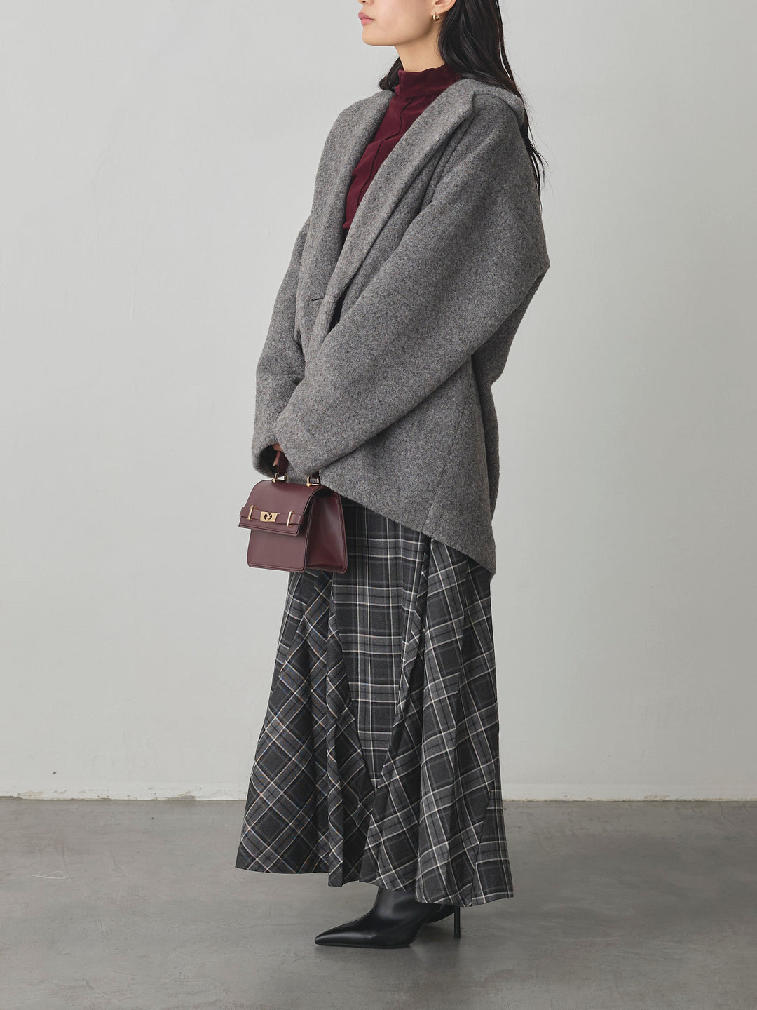 [予約]クラシカルチェックパネルスカート