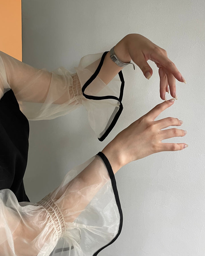 【essential】スタンドカラーマーメイドドレス