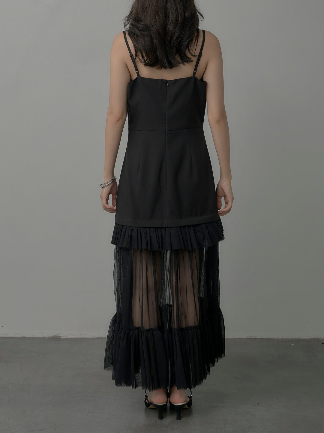 [予約]チュールドッキングキャミワンピース