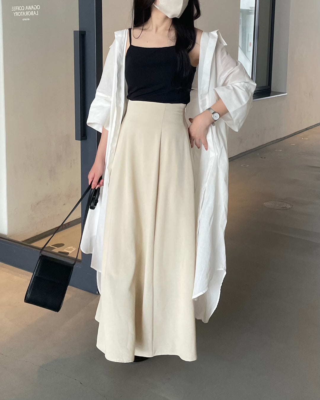 Loro Piana】美品!スカートフレアカシミヤ42サイズ Loro Piana】美品!スカートフレアカシミヤ42サイズ