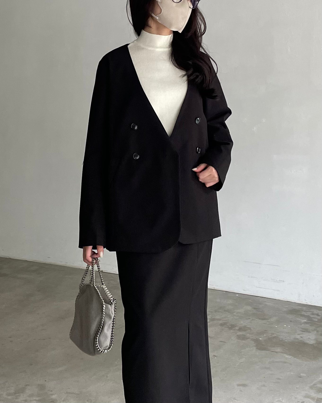 ADORE / アドーア ウールサキソニーノーカラージャケット 2024AW ADORE